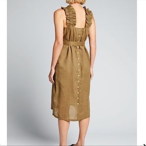 FRAME Ruffle Strap Button Back Dress